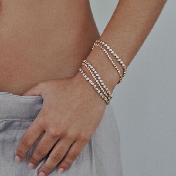 Tennis Bracelet N1391 - Picture 3 of 7